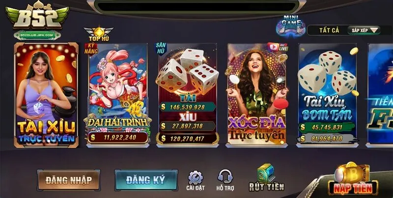 Chương trình khuyến mãi thu hút người chơi tại B52 