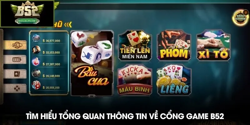 Tìm hiểu tổng quan thông tin về cổng game B52